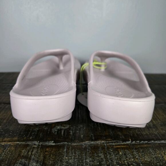 NEW Oofos Oolala Luxe Womens Size 6 Recovery Slip-On Flip Flop Sandals Pink - Picture 4 of 12